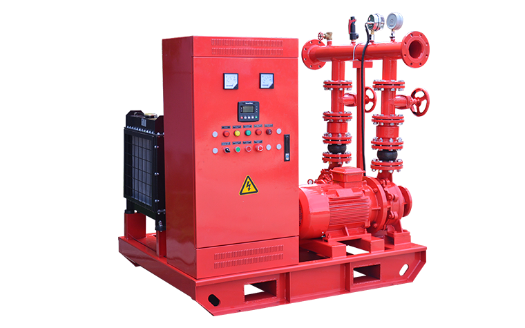 ED small flow fire pump set-- (Electric + diesel pump)