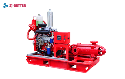 Diesel multistage fire pump 